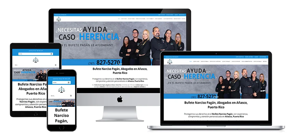 laptop-tablet-desktop-phone-ejecutivos-licenciados-abogados-bufete-narciso-pagan-anasco-puerto-rico-portfolio-disenos-web