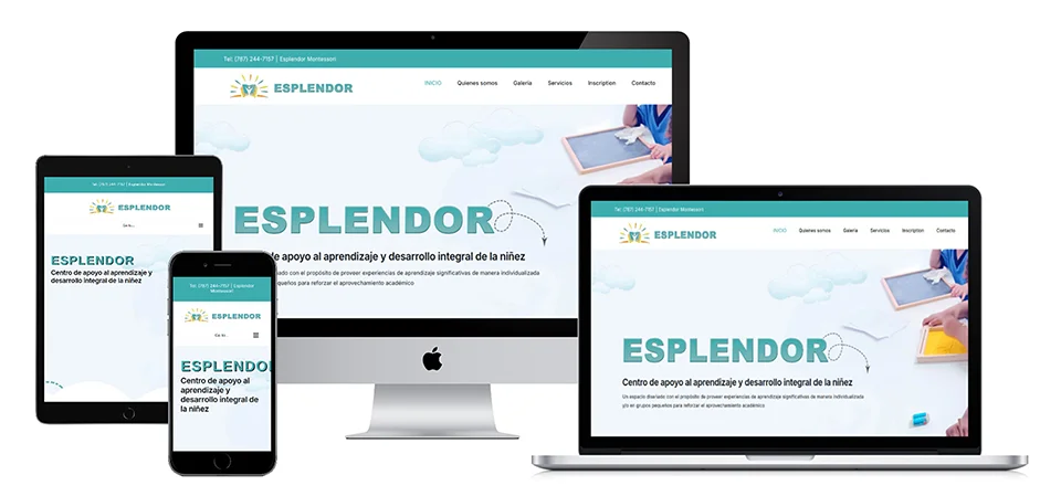 laptop-tablet-desktop-phone-manos-ninos-manualidades-esplendor-montessori-guayama-puerto-rico-portfolio-disenos-web