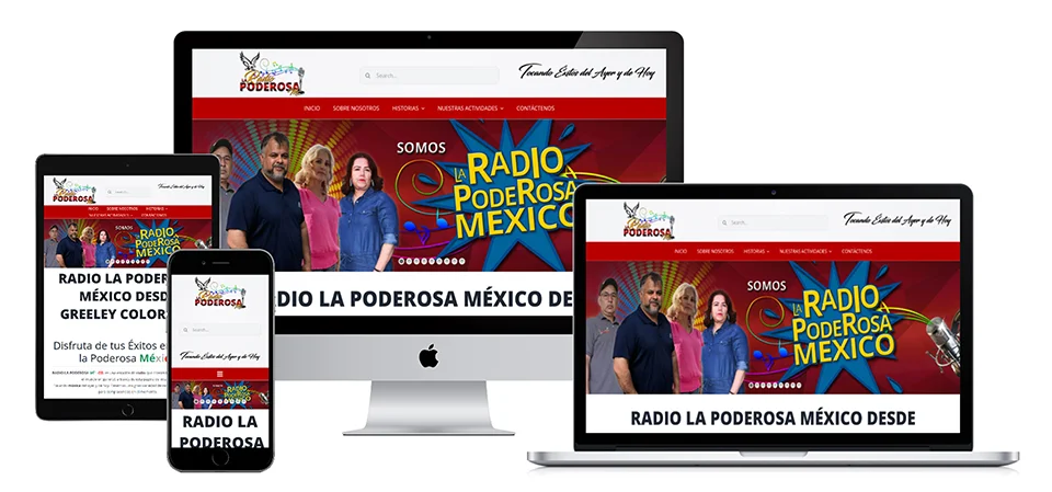 laptop-tablet-desktop-phone-locutores-mexicanos-microfono--emisora-radial-la-poderosa-greeley-colorado-portfolio-disenos-web